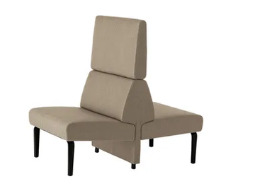 AMBIT 1046 - Fabric bench seating with back by Et al. - view 2